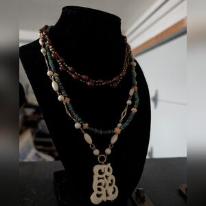 Elegant Multicolor Beaded Necklace Set